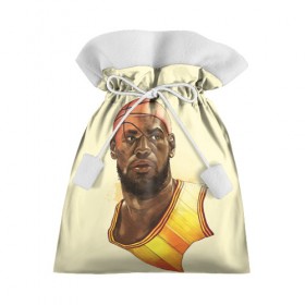 Подарочный 3D мешок с принтом LeBron James в Санкт-Петербурге, 100% полиэстер | Размер: 29*39 см | cleveland cavaliers | lebron james | nba. | баскетбол | баскетболист | джеймс леброн | кливленд кавальерс | нба