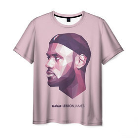 Мужская футболка 3D с принтом LeBron James в Санкт-Петербурге, 100% полиэфир | прямой крой, круглый вырез горловины, длина до линии бедер | cleveland cavaliers | lebron james | nba. | баскетбол | баскетболист | джеймс леброн | кливленд кавальерс | нба