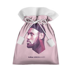 Подарочный 3D мешок с принтом LeBron James в Санкт-Петербурге, 100% полиэстер | Размер: 29*39 см | cleveland cavaliers | lebron james | nba. | баскетбол | баскетболист | джеймс леброн | кливленд кавальерс | нба