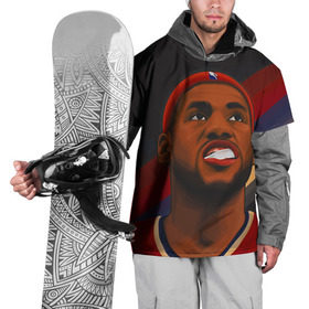Накидка на куртку 3D с принтом LeBron James в Санкт-Петербурге, 100% полиэстер |  | Тематика изображения на принте: cleveland cavaliers | lebron james | nba. | баскетбол | баскетболист | джеймс леброн | кливленд кавальерс | нба