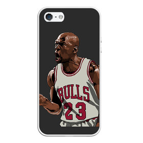 Чехол для iPhone 5/5S матовый с принтом Michael Jordan в Санкт-Петербурге, Силикон | Область печати: задняя сторона чехла, без боковых панелей | chicago bulls | michael jeffrey jordan | nba. | баскетбол | баскетболист | вашингтон уизардс | майкл джордан | нба | чикаго | чикаго буллз