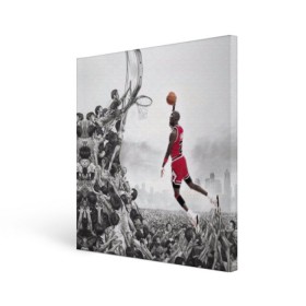 Холст квадратный с принтом Michael Jordan в Санкт-Петербурге, 100% ПВХ |  | Тематика изображения на принте: chicago bulls | michael jeffrey jordan | nba. | баскетбол | баскетболист | вашингтон уизардс | майкл джордан | нба | чикаго | чикаго буллз