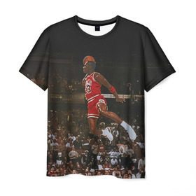 Мужская футболка 3D с принтом Michael Jordan в Санкт-Петербурге, 100% полиэфир | прямой крой, круглый вырез горловины, длина до линии бедер | chicago bulls | michael jeffrey jordan | nba. | баскетбол | баскетболист | вашингтон уизардс | майкл джордан | нба | чикаго | чикаго буллз