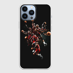 Чехол для iPhone 13 Pro Max с принтом Michael Jordan в Санкт-Петербурге,  |  | Тематика изображения на принте: chicago bulls | michael jeffrey jordan | nba. | баскетбол | баскетболист | вашингтон уизардс | майкл джордан | нба | чикаго | чикаго буллз