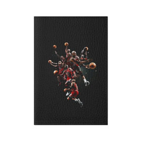 Обложка для паспорта матовая кожа с принтом Michael Jordan в Санкт-Петербурге, натуральная матовая кожа | размер 19,3 х 13,7 см; прозрачные пластиковые крепления | chicago bulls | michael jeffrey jordan | nba. | баскетбол | баскетболист | вашингтон уизардс | майкл джордан | нба | чикаго | чикаго буллз