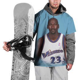 Накидка на куртку 3D с принтом Michael Jordan в Санкт-Петербурге, 100% полиэстер |  | Тематика изображения на принте: chicago bulls | michael jeffrey jordan | nba. | баскетбол | баскетболист | вашингтон уизардс | майкл джордан | нба | чикаго | чикаго буллз