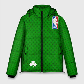 Мужская зимняя куртка 3D с принтом Boston Celtics в Санкт-Петербурге, верх — 100% полиэстер; подкладка — 100% полиэстер; утеплитель — 100% полиэстер | длина ниже бедра, свободный силуэт Оверсайз. Есть воротник-стойка, отстегивающийся капюшон и ветрозащитная планка. 

Боковые карманы с листочкой на кнопках и внутренний карман на молнии. | boston celtics | бостон | бостон селтикс | нба | селтикс