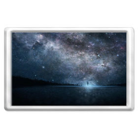 Магнит 45*70 с принтом Звездное небо в Санкт-Петербурге, Пластик | Размер: 78*52 мм; Размер печати: 70*45 | вселенная | галактика | звезды | небо | ночь