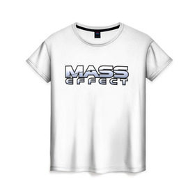 Женская футболка 3D с принтом Mass effect в Санкт-Петербурге, 100% полиэфир ( синтетическое хлопкоподобное полотно) | прямой крой, круглый вырез горловины, длина до линии бедер | andromeda | pc | андромеда | игры | масс | эффект