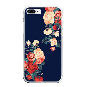 Чехол для iPhone 7Plus/8 Plus матовый с принтом Fashion flowers в Санкт-Петербурге, Силикон | Область печати: задняя сторона чехла, без боковых панелей | fashion | flower | мода | фэшн | цветы