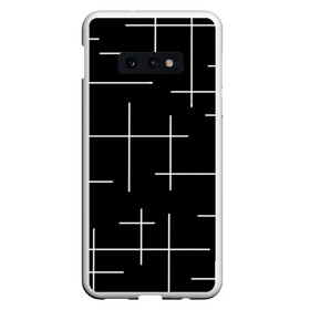 Чехол для Samsung S10E с принтом Geometric (2) в Санкт-Петербурге, Силикон | Область печати: задняя сторона чехла, без боковых панелей | geometric | белый | геометрик | линии | текстура | чёрный