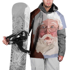 Накидка на куртку 3D с принтом Санта Клаус в стиле WPAP в Санкт-Петербурге, 100% полиэстер |  | Тематика изображения на принте: веселье | дед мороз | новый год | праздник | санта