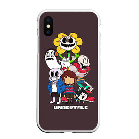 Чехол для iPhone XS Max матовый с принтом Undertale 3 в Санкт-Петербурге, Силикон | Область печати: задняя сторона чехла, без боковых панелей | альфис | андайн | андертейл | асгор | дримурр | меттатон | папирус | подземелье | санс | ториэль | флауи | фриск