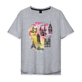 Мужская футболка хлопок Oversize с принтом Architect в Санкт-Петербурге, 100% хлопок | свободный крой, круглый ворот, “спинка” длиннее передней части | architect | архитектор | архитектура | строения