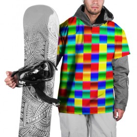 Накидка на куртку 3D с принтом Кубики в Санкт-Петербурге, 100% полиэстер |  | Тематика изображения на принте: абстракция | кубики | пиксели | плитка | разноцветный | яркий