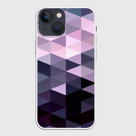 Чехол для iPhone 13 mini с принтом Pixel Polygon в Санкт-Петербурге,  |  | Тематика изображения на принте: геометрия | полигоны | треугольник