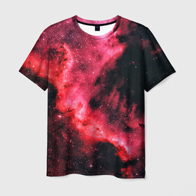 Мужская футболка 3D с принтом Space в Санкт-Петербурге, 100% полиэфир | прямой крой, круглый вырез горловины, длина до линии бедер | space | stars | вселенная | галактика | звёзды | космическое пространство | космос | созвездие