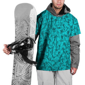 Накидка на куртку 3D с принтом Аквалангисты и русалки в Санкт-Петербурге, 100% полиэстер |  | Тематика изображения на принте: вода | море | океан | охота | рыба | рыбак | рыбалка