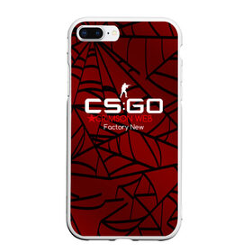 Чехол для iPhone 7Plus/8 Plus матовый с принтом cs:go - Crimson Web Style Factory New (Кровавая паутина | Прям с завода) в Санкт-Петербурге, Силикон | Область печати: задняя сторона чехла, без боковых панелей | blood | crimson | cs | csgo | web | го | кровь | кс | паутина