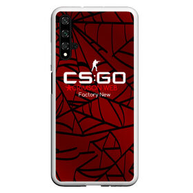 Чехол для Honor 20 с принтом cs:go - Crimson Web Style Factory New (Кровавая паутина | Прям с завода) в Санкт-Петербурге, Силикон | Область печати: задняя сторона чехла, без боковых панелей | blood | crimson | cs | csgo | web | го | кровь | кс | паутина