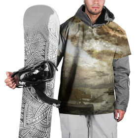 Накидка на куртку 3D с принтом Сталкер в Санкт-Петербурге, 100% полиэстер |  | stalker | корабли