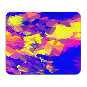 Коврик прямоугольный с принтом Abstract Color в Санкт-Петербурге, натуральный каучук | размер 230 х 185 мм; запечатка лицевой стороны | геометрия | полигон | треугольники | яркий