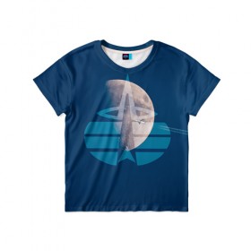 Детская футболка 3D с принтом Космические войска в Санкт-Петербурге, 100% гипоаллергенный полиэфир | прямой крой, круглый вырез горловины, длина до линии бедер, чуть спущенное плечо, ткань немного тянется | космос