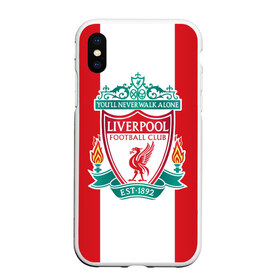 Чехол для iPhone XS Max матовый с принтом Liverpool FC в Санкт-Петербурге, Силикон | Область печати: задняя сторона чехла, без боковых панелей | англия | клуб | ливерпуль | фк | футбол | футбольный