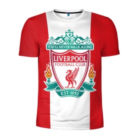Мужская футболка 3D спортивная с принтом Liverpool FC в Санкт-Петербурге, 100% полиэстер с улучшенными характеристиками | приталенный силуэт, круглая горловина, широкие плечи, сужается к линии бедра | Тематика изображения на принте: англия | клуб | ливерпуль | фк | футбол | футбольный
