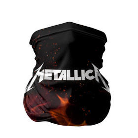 Бандана-труба 3D с принтом Metallica fire в Санкт-Петербурге, 100% полиэстер, ткань с особыми свойствами — Activecool | плотность 150‒180 г/м2; хорошо тянется, но сохраняет форму | металлика