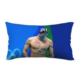 Подушка 3D антистресс с принтом Michael Phelps в Санкт-Петербурге, наволочка — 100% полиэстер, наполнитель — вспененный полистирол | состоит из подушки и наволочки на молнии | Тематика изображения на принте: бассейн | пловец | чемпион. фелепс