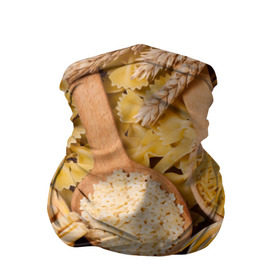 Бандана-труба 3D с принтом Макарошки в Санкт-Петербурге, 100% полиэстер, ткань с особыми свойствами — Activecool | плотность 150‒180 г/м2; хорошо тянется, но сохраняет форму | еда | макароны | текстуры | узоры