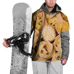 Накидка на куртку 3D с принтом Макарошки в Санкт-Петербурге, 100% полиэстер |  | Тематика изображения на принте: еда | макароны | текстуры | узоры