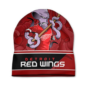 Шапка 3D с принтом Detroit Red Wings в Санкт-Петербурге, 100% полиэстер | универсальный размер, печать по всей поверхности изделия | detroit red wings | nhl | stanley cup | детройд | детройт ред уингз | кубок стенли | кубок стэнли | марченко | нхл | хоккей | хоккейный клуб