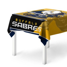 Скатерть 3D с принтом Buffalo Sabres в Санкт-Петербурге, 100% полиэстер (ткань не мнется и не растягивается) | Размер: 150*150 см | buffalo sabres | nhl | stanley cup | баффало сейбрз | буффало | кубок стенли | кубок стэнли | куликов | нхл | хоккей | хоккейный клуб