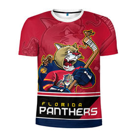 Мужская футболка 3D спортивная с принтом Florida Panthers в Санкт-Петербурге, 100% полиэстер с улучшенными характеристиками | приталенный силуэт, круглая горловина, широкие плечи, сужается к линии бедра | Тематика изображения на принте: florida panthers | nhl | stanley cup | кубок стенли | кубок стэнли | нхл | флорида пантерз | флорида пантеры | хоккей | хоккейный клуб