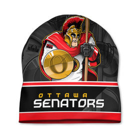 Шапка 3D с принтом Ottawa Senators в Санкт-Петербурге, 100% полиэстер | универсальный размер, печать по всей поверхности изделия | nhl | ottawa senators | stanley cup | кубок стенли | кубок стэнли | нхл | оттава сенаторз | сенаторс | хоккей | хоккейный клуб