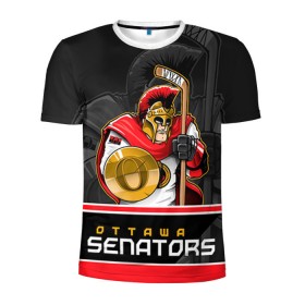 Мужская футболка 3D спортивная с принтом Ottawa Senators в Санкт-Петербурге, 100% полиэстер с улучшенными характеристиками | приталенный силуэт, круглая горловина, широкие плечи, сужается к линии бедра | nhl | ottawa senators | stanley cup | кубок стенли | кубок стэнли | нхл | оттава сенаторз | сенаторс | хоккей | хоккейный клуб