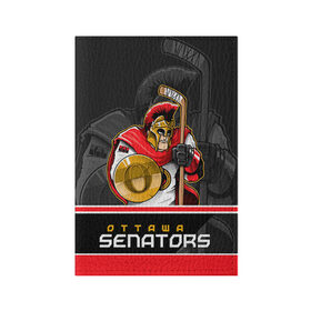 Обложка для паспорта матовая кожа с принтом Ottawa Senators в Санкт-Петербурге, натуральная матовая кожа | размер 19,3 х 13,7 см; прозрачные пластиковые крепления | nhl | ottawa senators | stanley cup | кубок стенли | кубок стэнли | нхл | оттава сенаторз | сенаторс | хоккей | хоккейный клуб