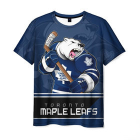 Мужская футболка 3D с принтом Toronto Maple Leafs в Санкт-Петербурге, 100% полиэфир | прямой крой, круглый вырез горловины, длина до линии бедер | nhl | stanley cup | toronto maple leafs | валиев | кубок стенли | кубок стэнли | мэпл лифс | нхл | сошников | торонто | торонто мейпл лифс | хоккей | хоккейный клуб