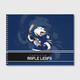Альбом для рисования с принтом Toronto Maple Leafs в Санкт-Петербурге, 100% бумага
 | матовая бумага, плотность 200 мг. | nhl | stanley cup | toronto maple leafs | валиев | кубок стенли | кубок стэнли | мэпл лифс | нхл | сошников | торонто | торонто мейпл лифс | хоккей | хоккейный клуб