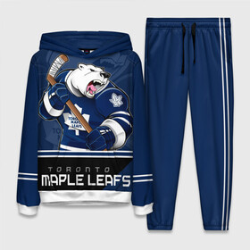 Женский костюм 3D (с толстовкой) с принтом Toronto Maple Leafs в Санкт-Петербурге,  |  | nhl | stanley cup | toronto maple leafs | валиев | кубок стенли | кубок стэнли | мэпл лифс | нхл | сошников | торонто | торонто мейпл лифс | хоккей | хоккейный клуб