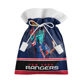 Подарочный 3D мешок с принтом New York Rangers в Санкт-Петербурге, 100% полиэстер | Размер: 29*39 см | Тематика изображения на принте: new york rangers | nhl | stanley cup | кубок стенли | кубок стэнли | нхл | нью йорк рейнджерс | нью йорк рейнджеры | рейнджеры | хоккей | хоккейный клуб