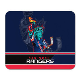 Коврик прямоугольный с принтом New York Rangers в Санкт-Петербурге, натуральный каучук | размер 230 х 185 мм; запечатка лицевой стороны | Тематика изображения на принте: new york rangers | nhl | stanley cup | кубок стенли | кубок стэнли | нхл | нью йорк рейнджерс | нью йорк рейнджеры | рейнджеры | хоккей | хоккейный клуб