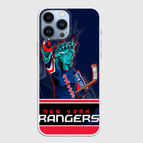 Чехол для iPhone 13 Pro Max с принтом New York Rangers в Санкт-Петербурге,  |  | new york rangers | nhl | stanley cup | кубок стенли | кубок стэнли | нхл | нью йорк рейнджерс | нью йорк рейнджеры | рейнджеры | хоккей | хоккейный клуб