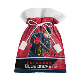 Подарочный 3D мешок с принтом Columbus Blue Jackets в Санкт-Петербурге, 100% полиэстер | Размер: 29*39 см | columbus | columbus blue jackets | nhl | stanley cup | бобровский | коламбус | коламбус блю джекетс | кубок стенли | кубок стэнли | нхл | хоккей | хоккейный клуб