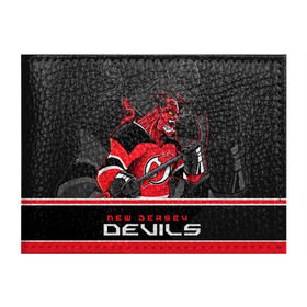 Обложка для студенческого билета с принтом New Jersey Devils в Санкт-Петербурге, натуральная кожа | Размер: 11*8 см; Печать на всей внешней стороне | Тематика изображения на принте: new jersey devils | nhl | stanley cup | дъяволы нью джерси | калинин | кубок стенли | кубок стэнли | нхл | нью джерси девилз | хоккей | хоккейный клуб