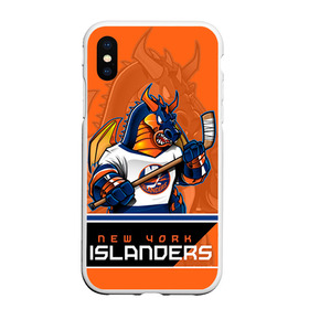 Чехол для iPhone XS Max матовый с принтом New York Islanders в Санкт-Петербурге, Силикон | Область печати: задняя сторона чехла, без боковых панелей | new york islanders | nhl | stanley cup | айлендерс | кубок стенли | кубок стэнли | кулемин | нхл | нью йорк айлендерс | хоккей | хоккейный клуб