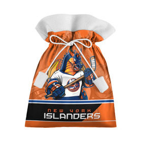 Подарочный 3D мешок с принтом New York Islanders в Санкт-Петербурге, 100% полиэстер | Размер: 29*39 см | Тематика изображения на принте: new york islanders | nhl | stanley cup | айлендерс | кубок стенли | кубок стэнли | кулемин | нхл | нью йорк айлендерс | хоккей | хоккейный клуб