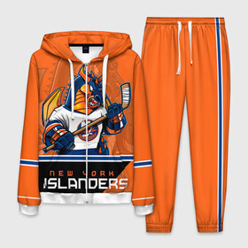 Мужской костюм 3D с принтом New York Islanders в Санкт-Петербурге, 100% полиэстер | Манжеты и пояс оформлены тканевой резинкой, двухслойный капюшон со шнурком для регулировки, карманы спереди | new york islanders | nhl | stanley cup | айлендерс | кубок стенли | кубок стэнли | кулемин | нхл | нью йорк айлендерс | хоккей | хоккейный клуб